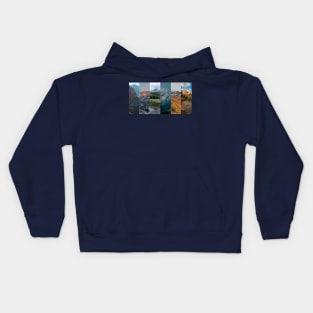 Utah Mountain Collage Kids Hoodie